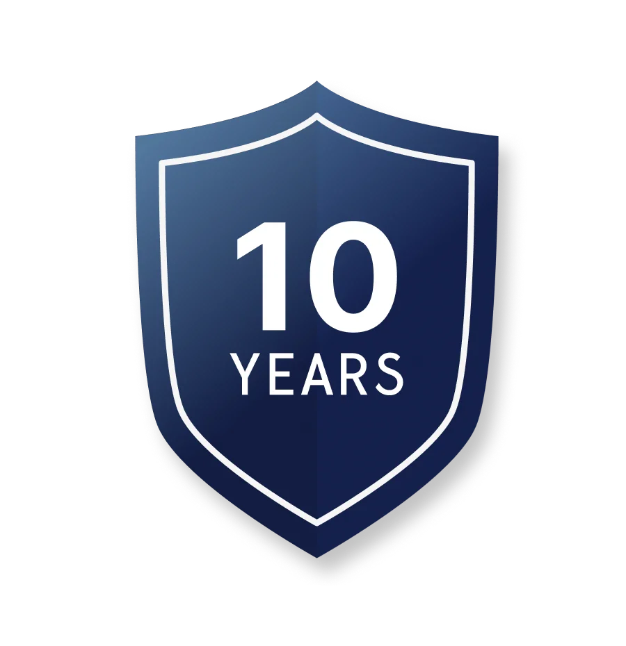 10 Year Warranty
